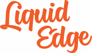 LiquidEdge Logo V2 Orange 10cm 19a